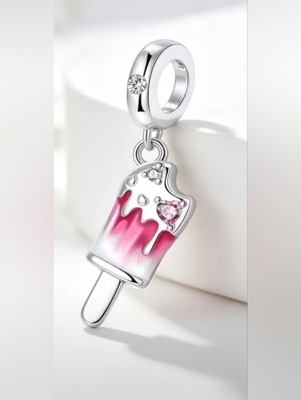 Pink Popsicle Charm Pendant